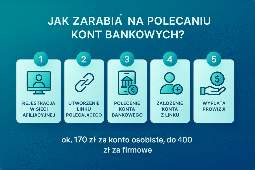 zarabianie na polecaniu kont bankowych